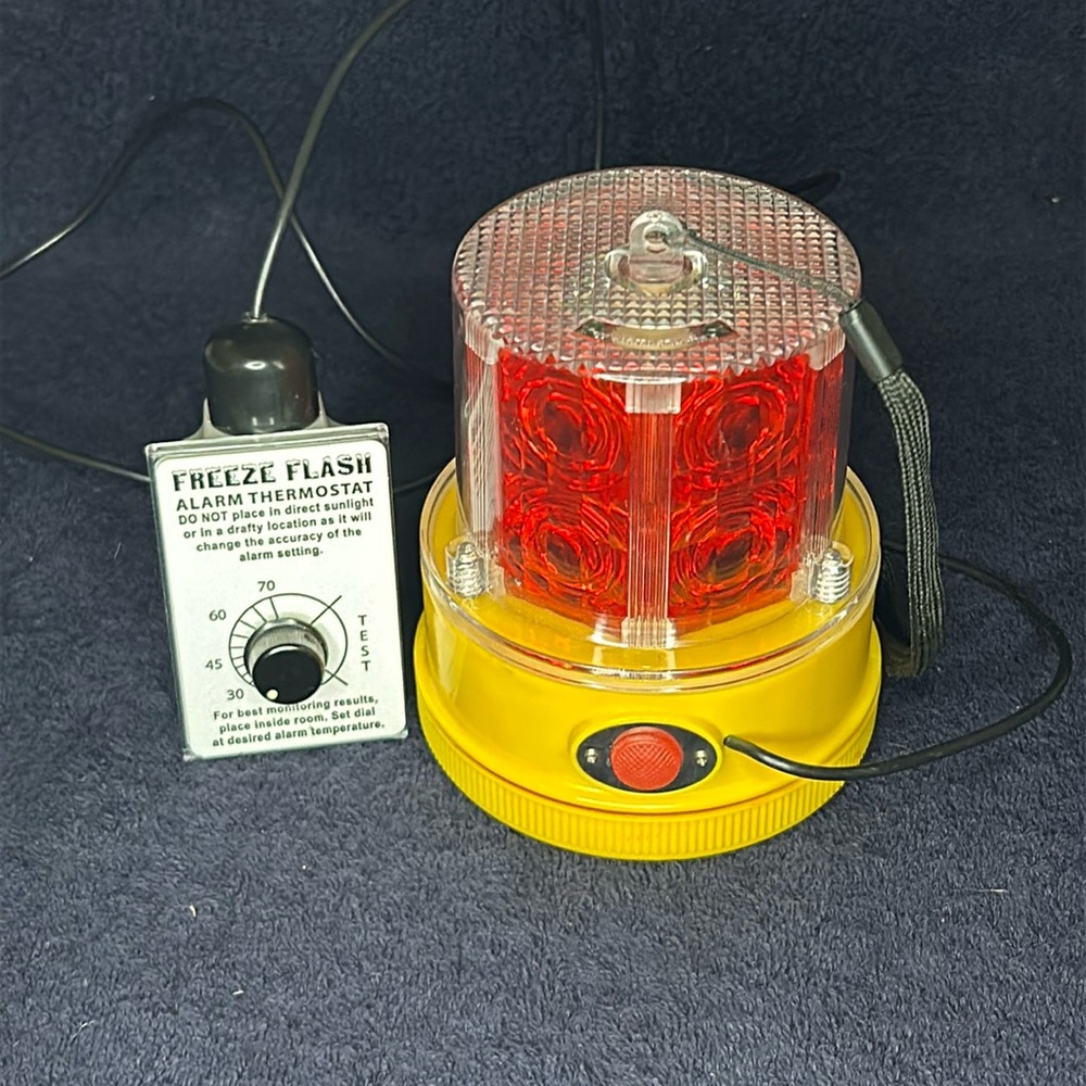 Freeze Flash Alarm Thermostat with Red Signal Light